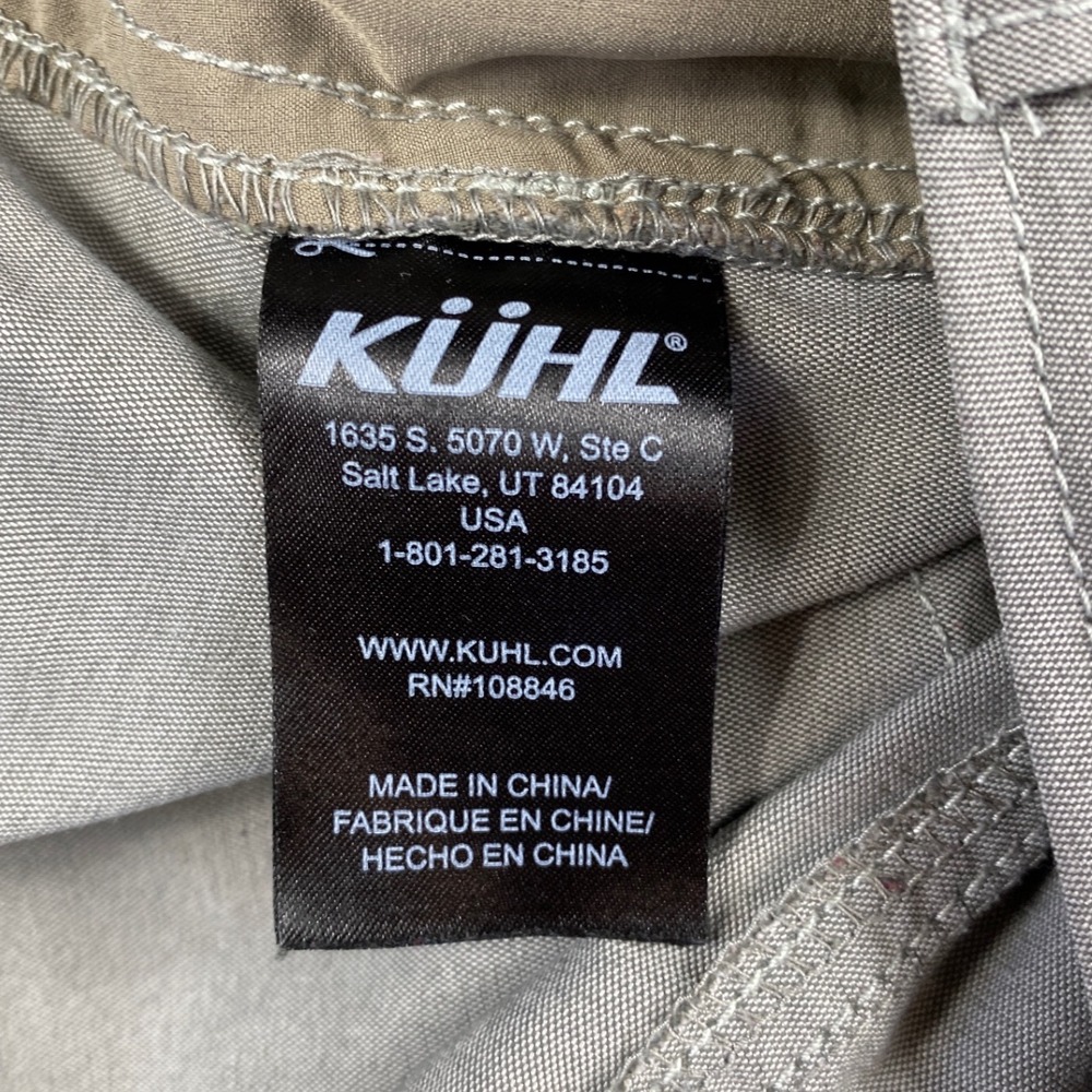 Kuhl Splash Kapri Womens 14 Gray Green Hiking Outdoor Utility Crop Pants - Picture 4 of 12